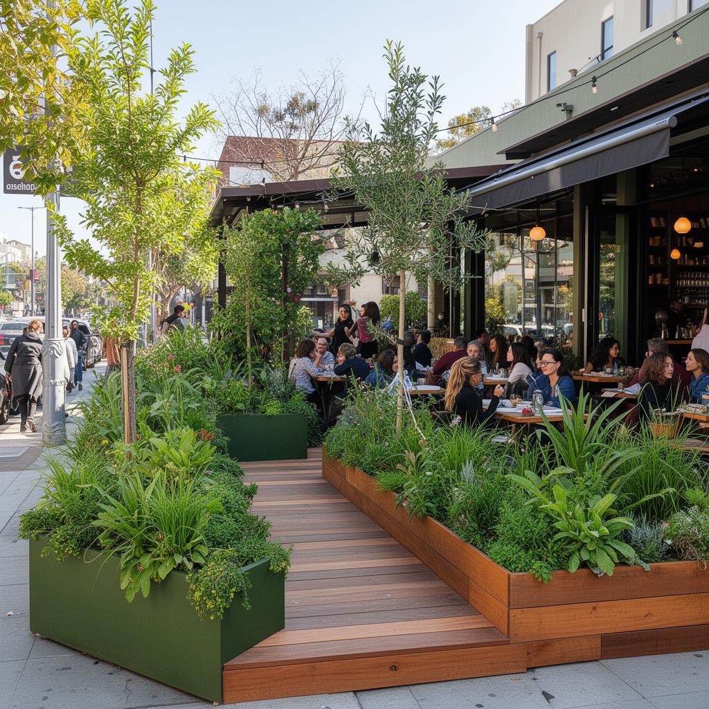 Green Parklet in Echo Park